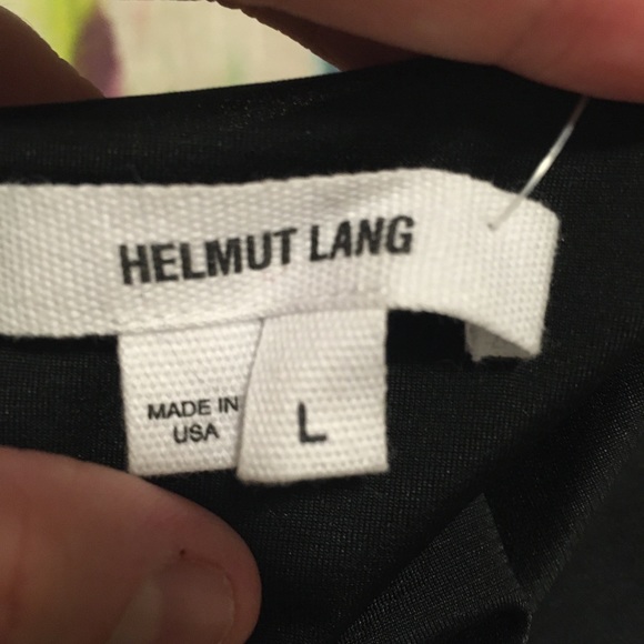 NWT Helmut Lang Grey V-Neck Gathered Midi Dress L - Picture 5 of 6